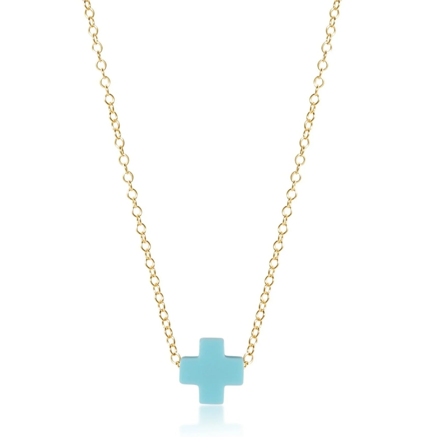 eNewton 16” Necklace Gold - Signature Cross
