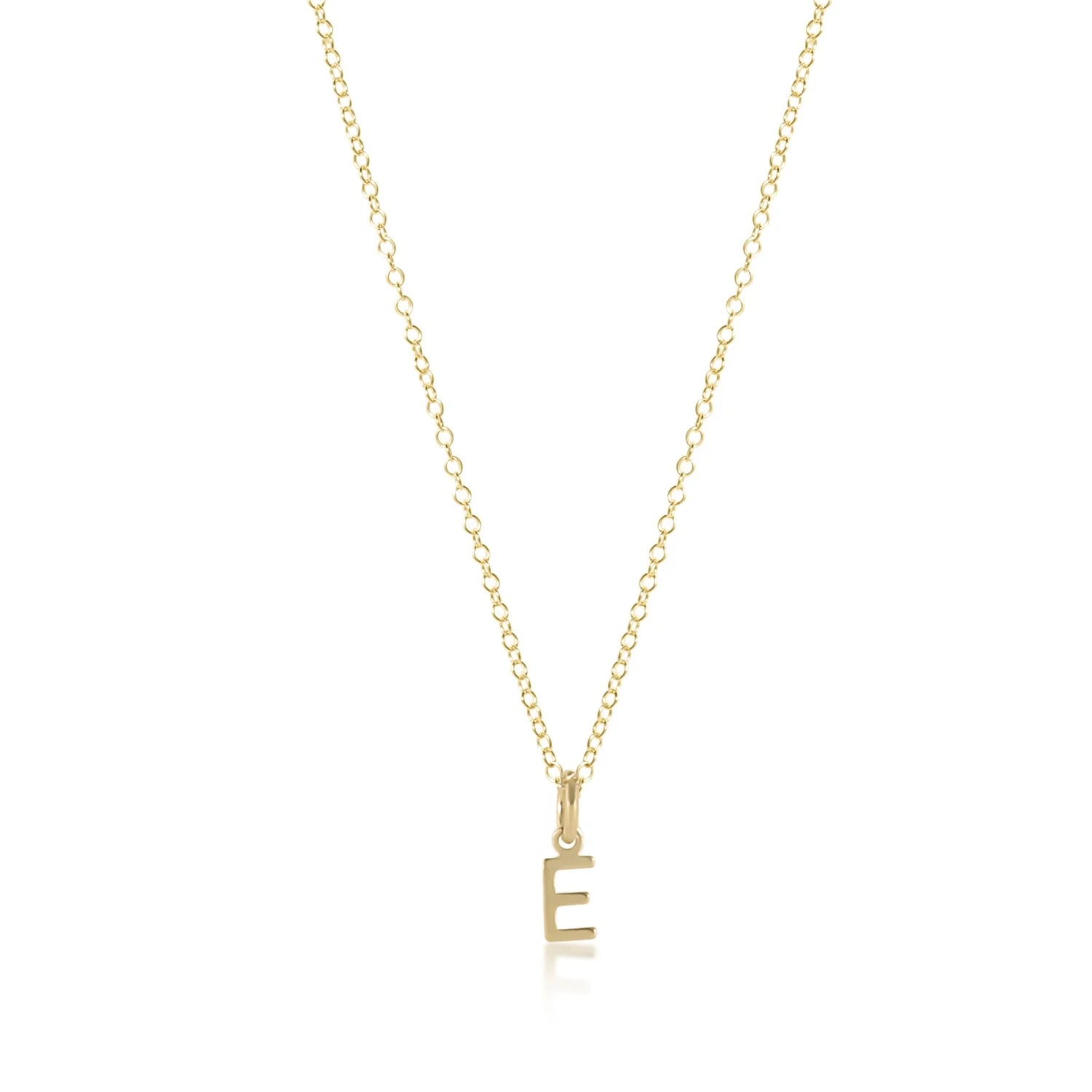 Respect Gold Charm 16'' Initial necklace