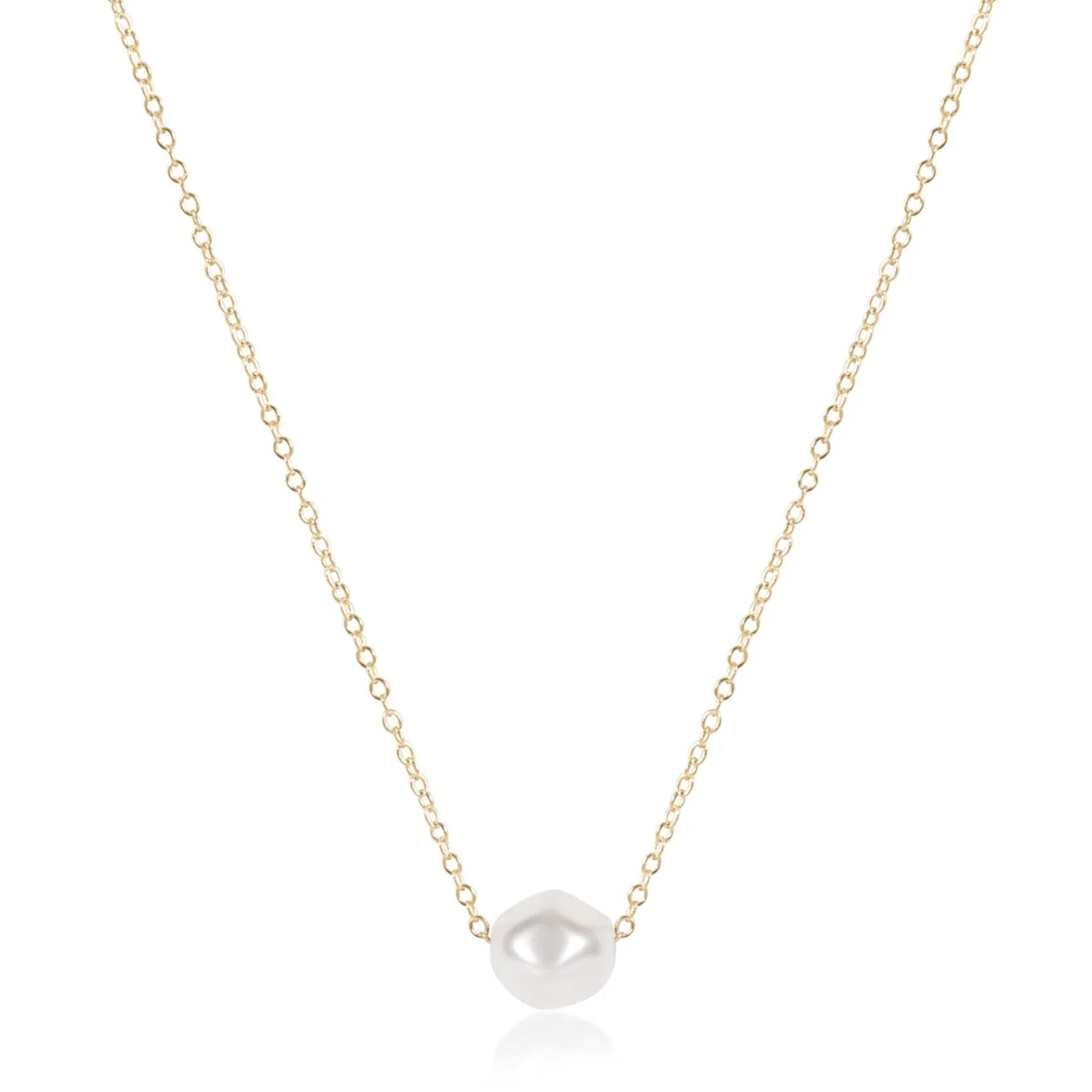 16" Admire Pearl Gold Necklace