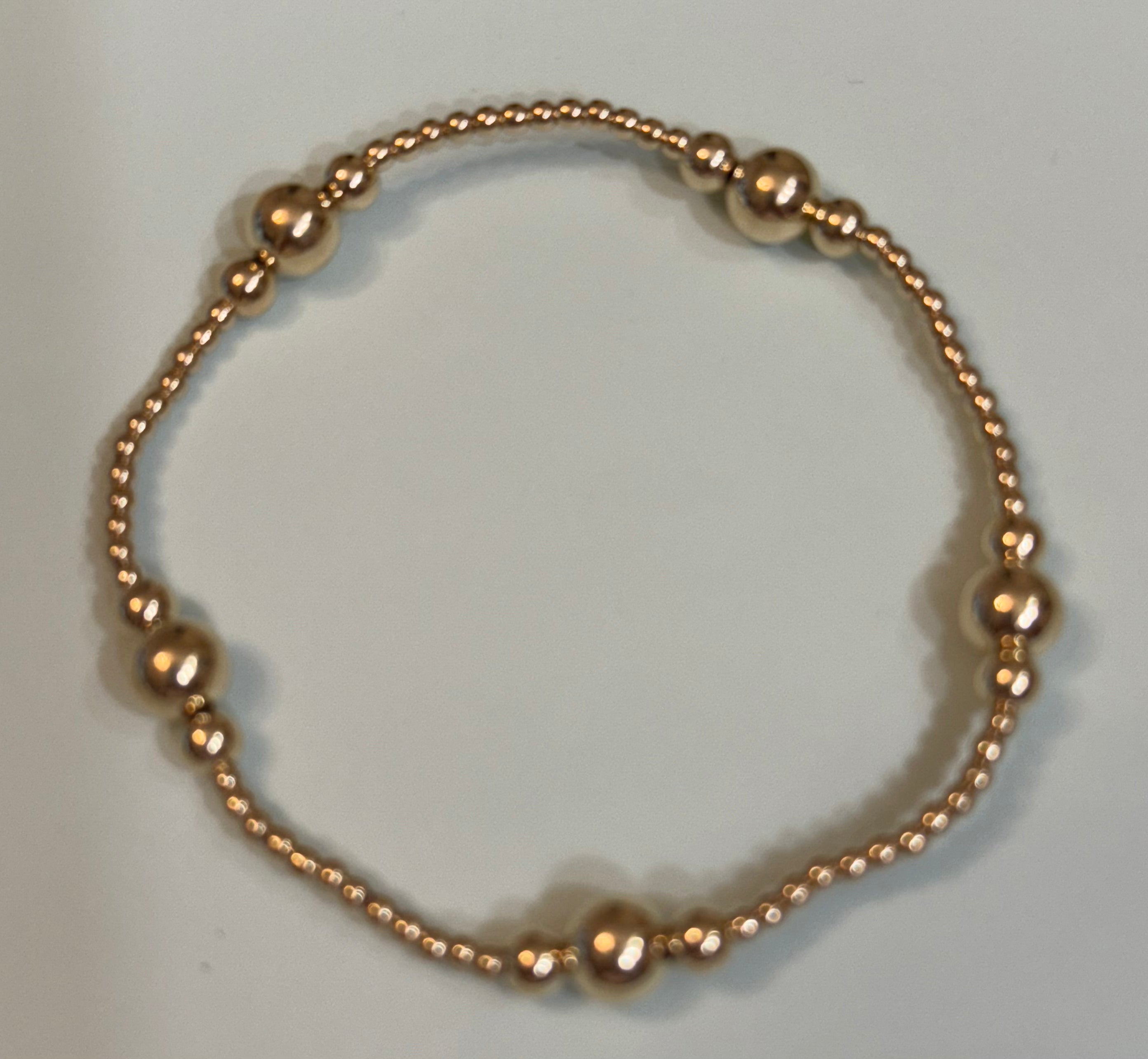 eNewton | Purpose Gold 6mm Bead Bracelet