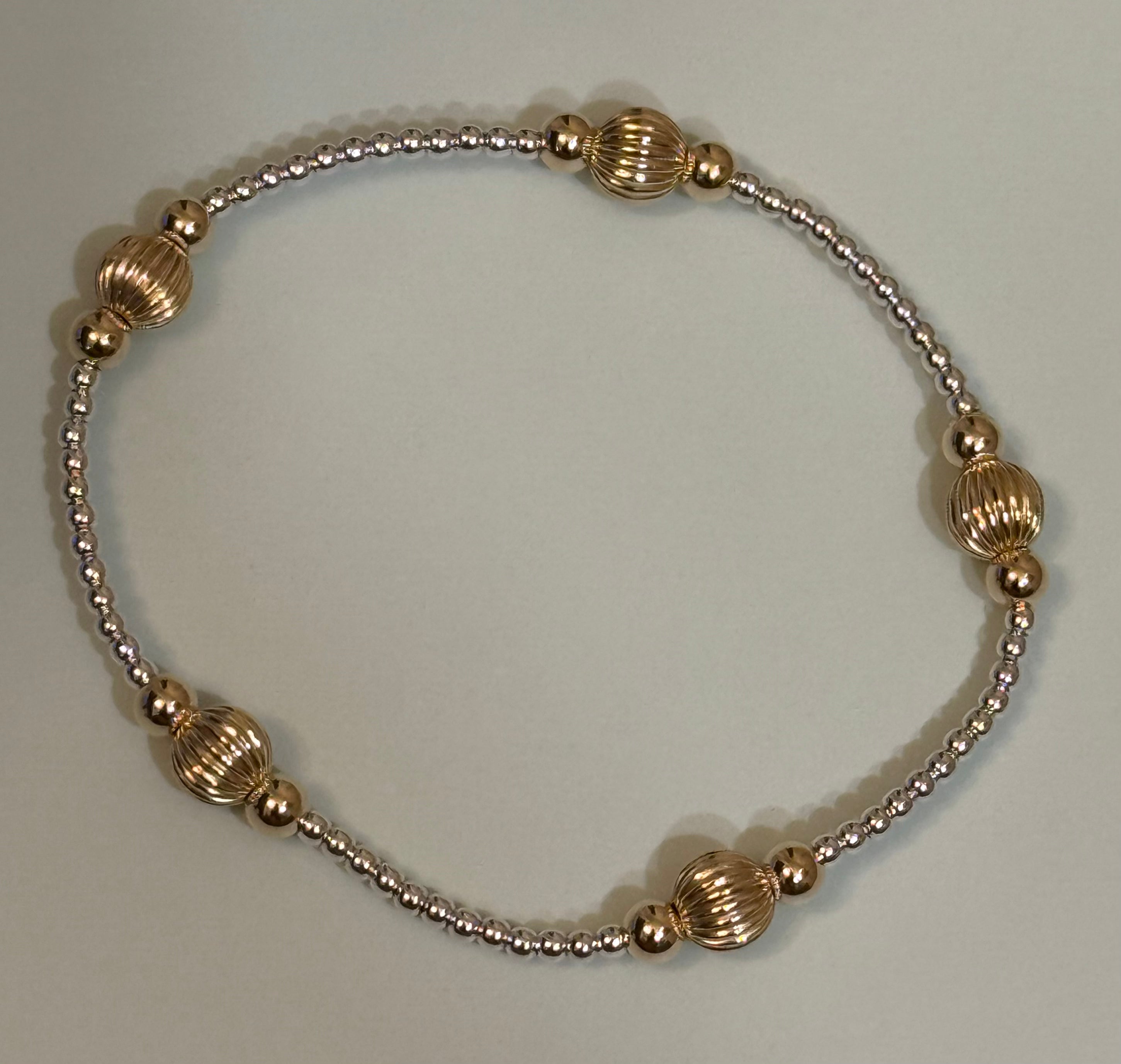 eNewton | Purpose Dignity 6mm Bead Bracelet - Mixed Metal