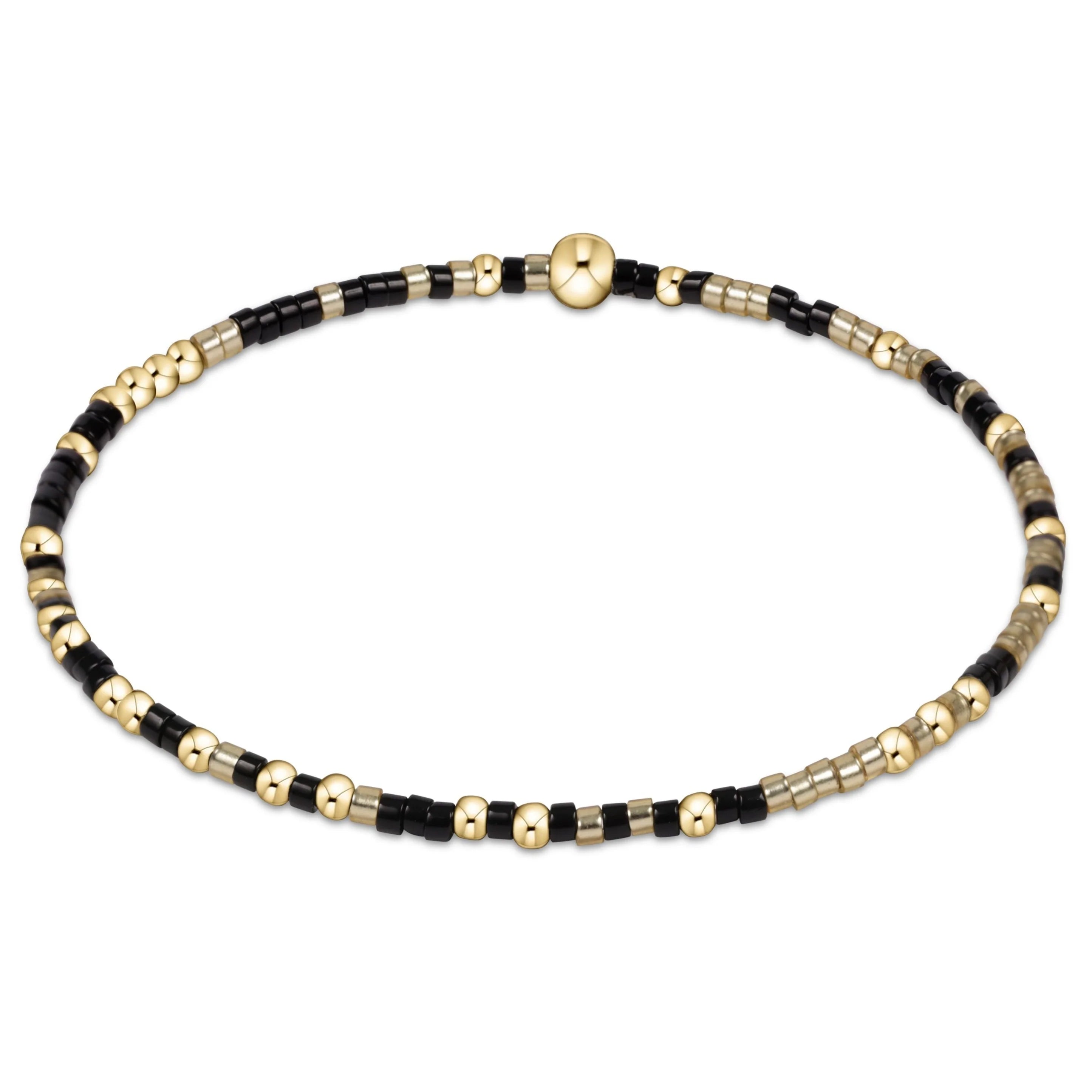 E Girl Gameday Hope Unwritten Bracelet - Gold Luster & Onyx