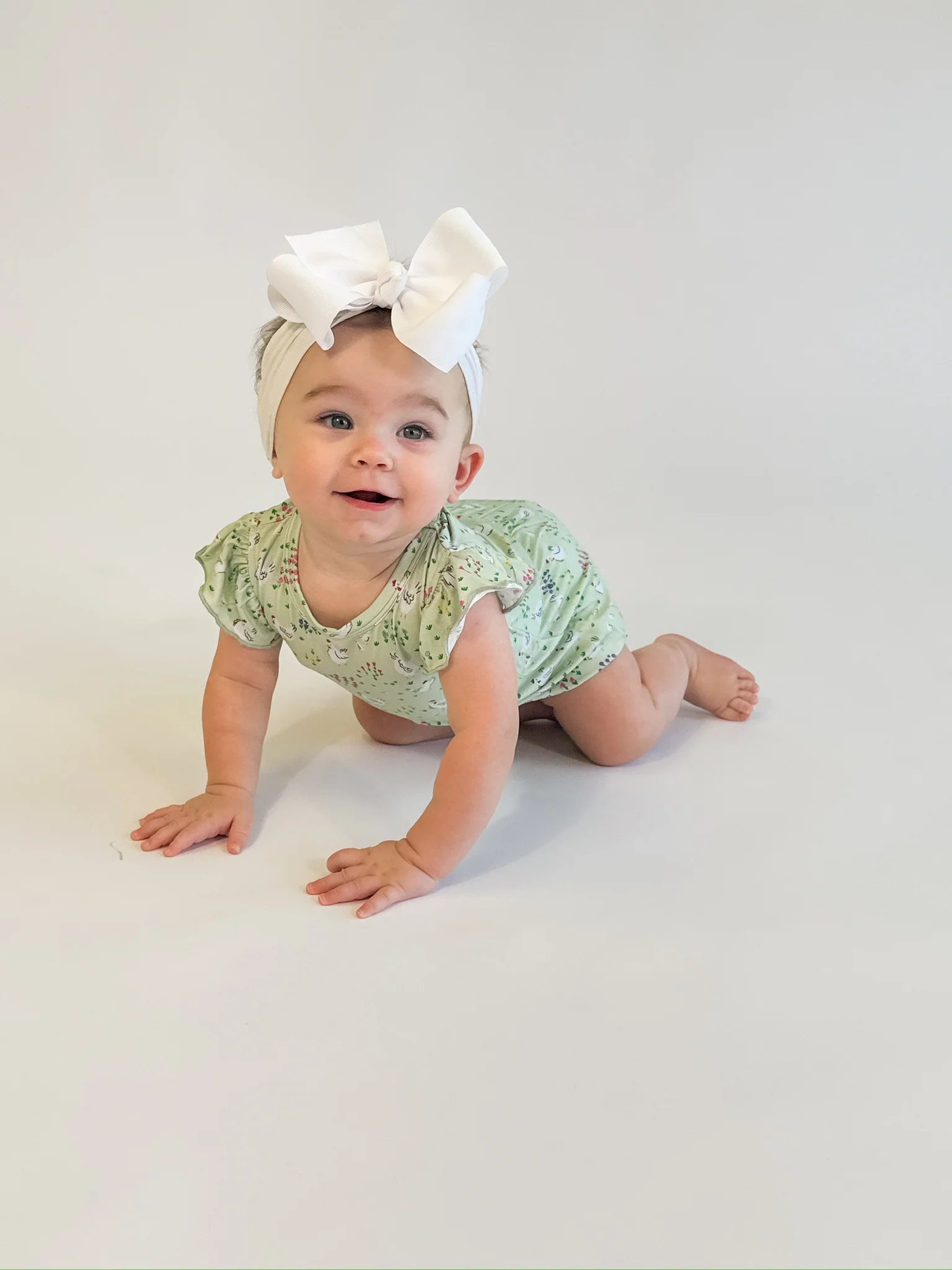 Spring Chickens Short Flutter Sleeve Bubble