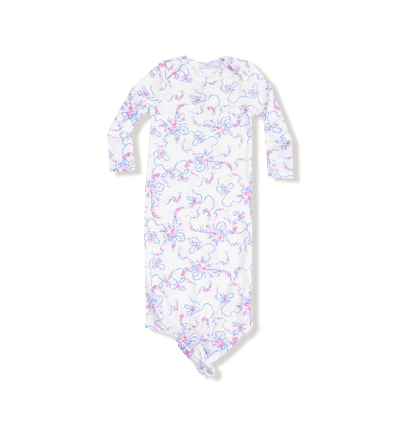 Angel Dear | Ribbon Floral Fling Knotted Gown 0-3 Month