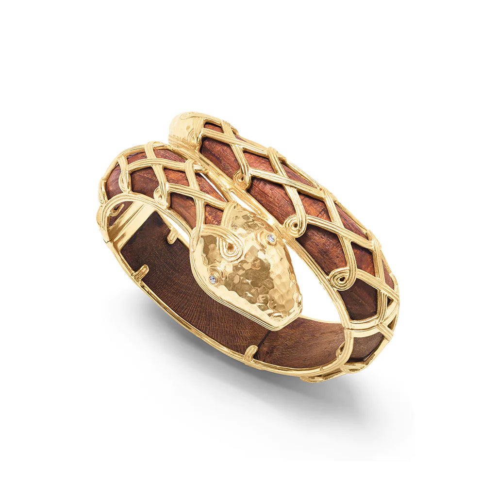 Capucine De Wulf | Earth Goddess Serpentina Teak Hinge Bangle