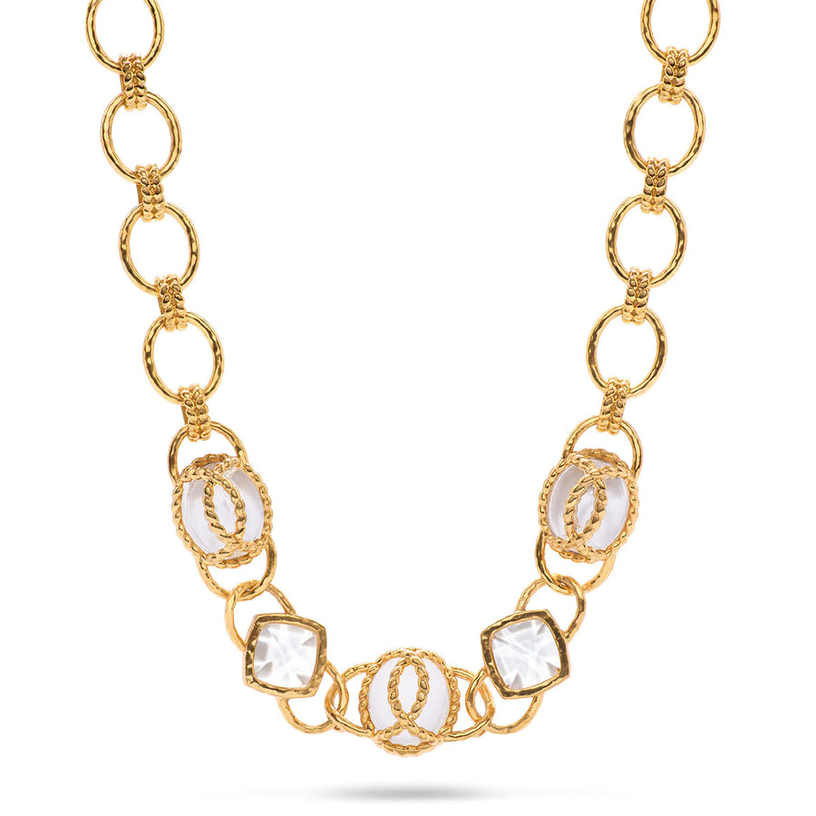 Capucine De Wulf | Blandine Chain Necklace with Clear Quartz