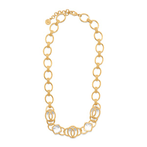 Capucine De Wulf | Blandine Chain Necklace with Clear Quartz