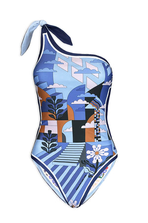 Jessie | Blue Imagaination Reversible One Piece Swimsuit