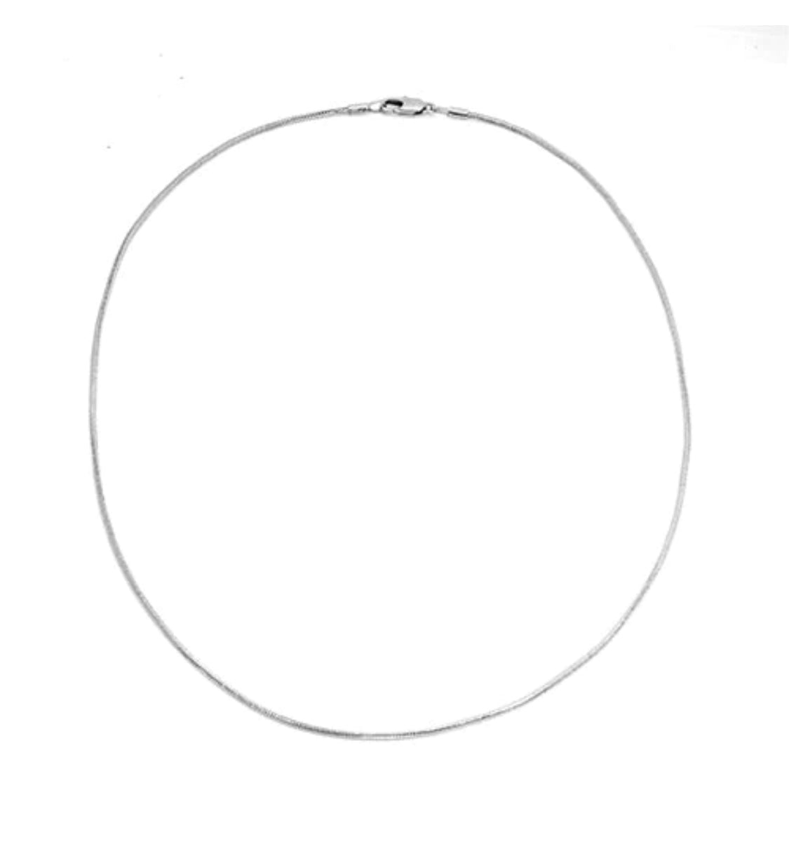 Maya J | Birthstone Charm Necklaces - Thick Snake Chain Silver