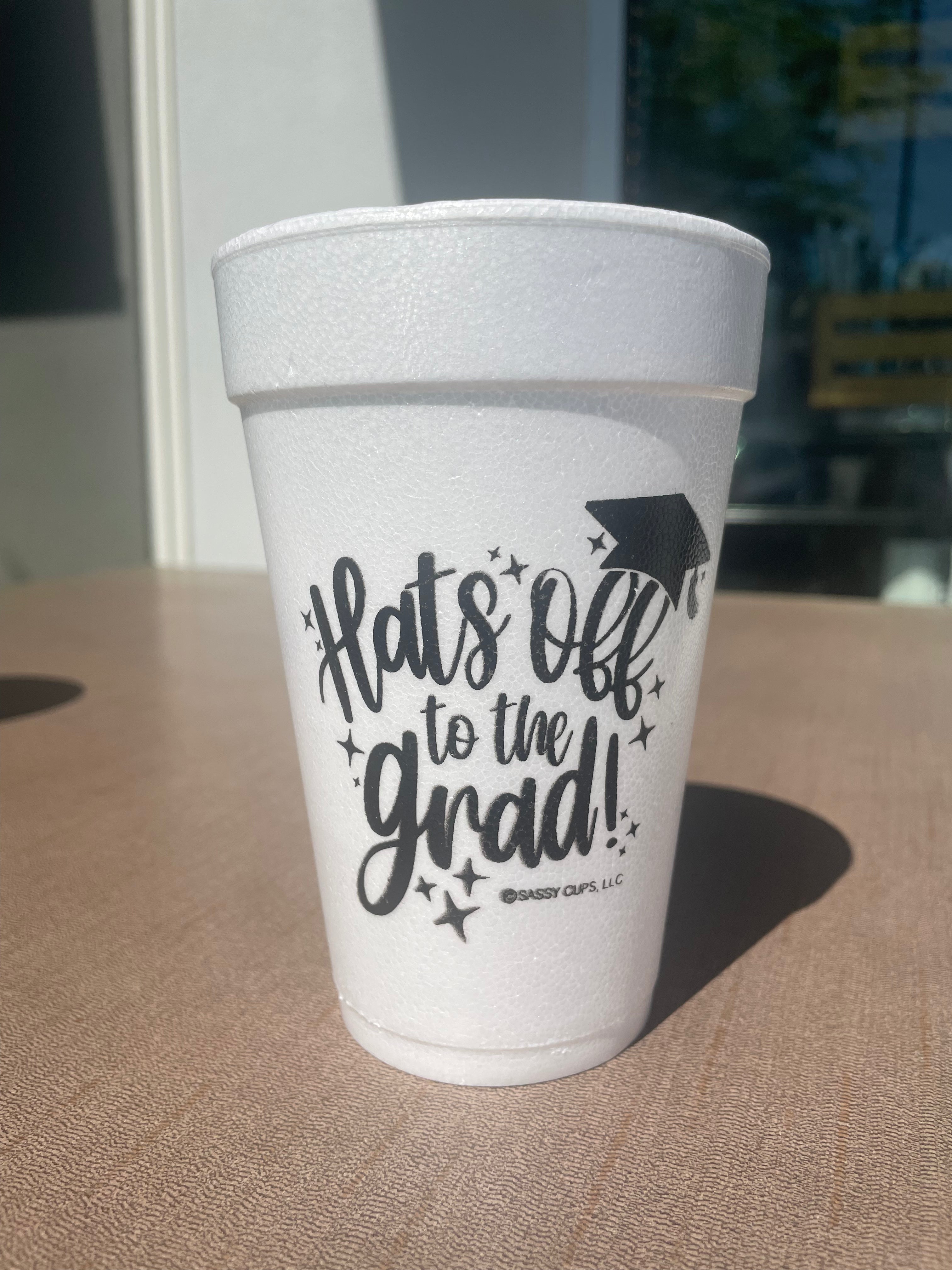 Graduation Novelty Styrofoam Cups