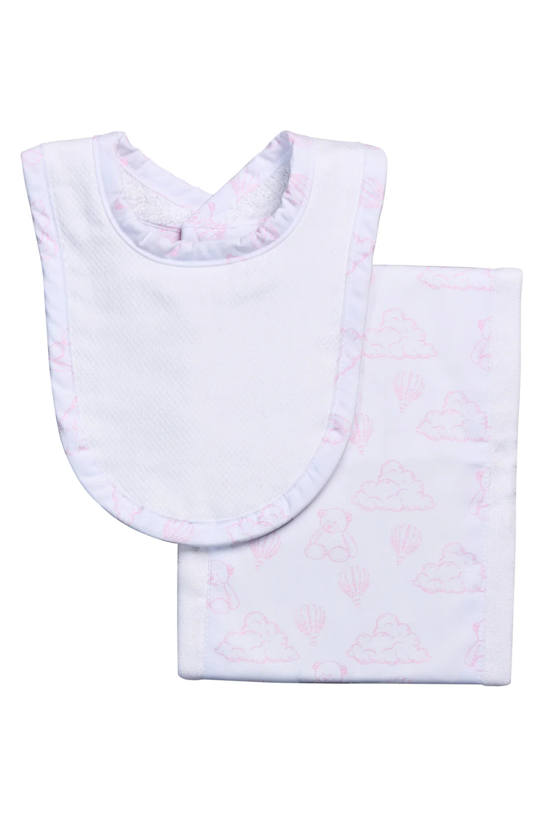 Teddy Bear Drooler & Bib Set