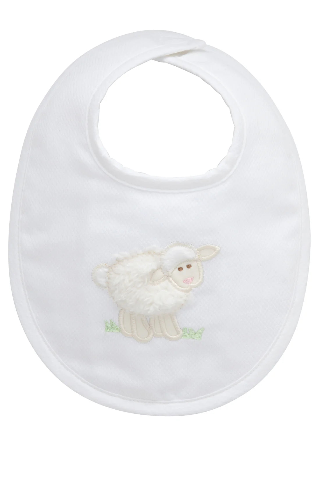 3 Marthas | Lamb Applique Basic Bib Pink
