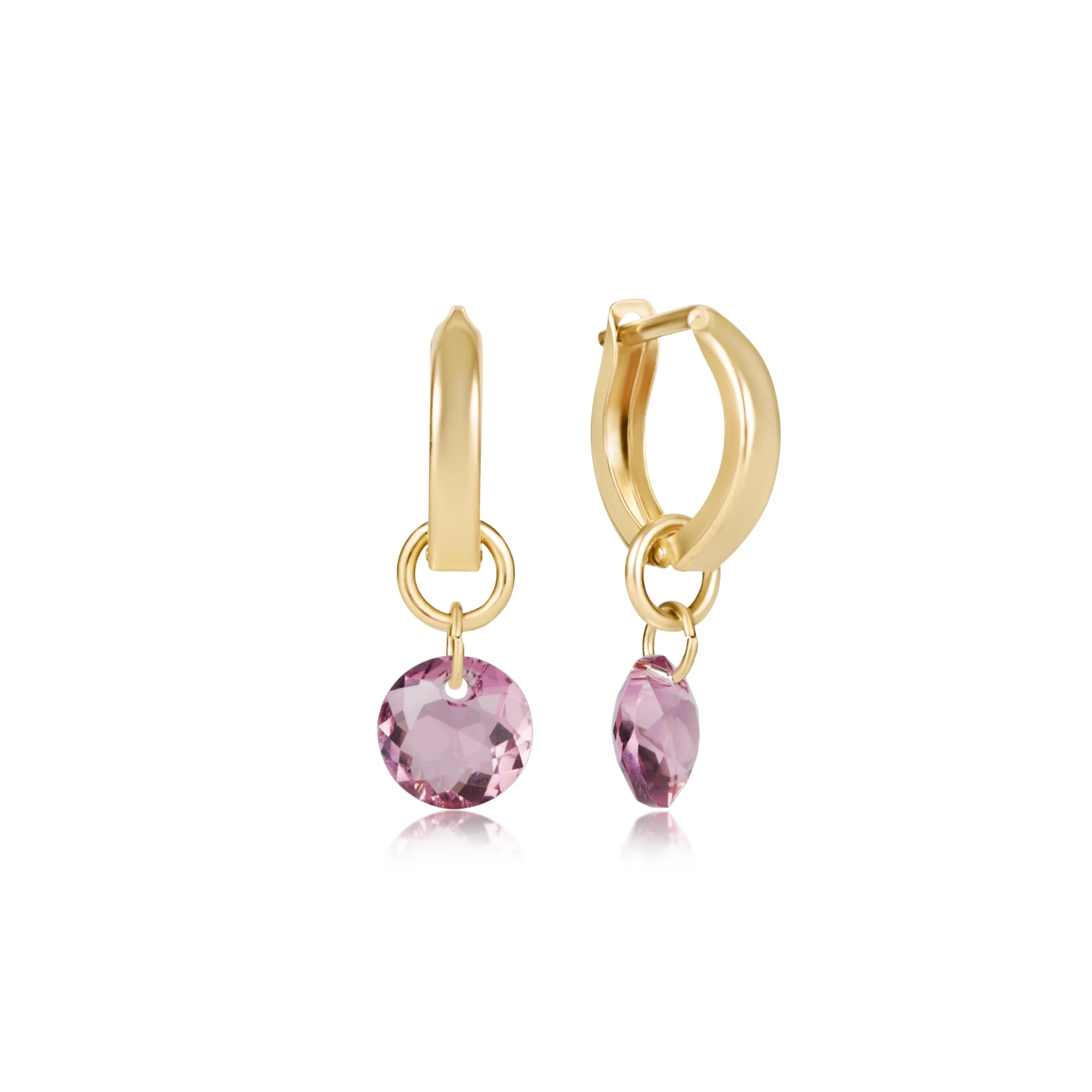 Reflection Huggie Hoop Earrings