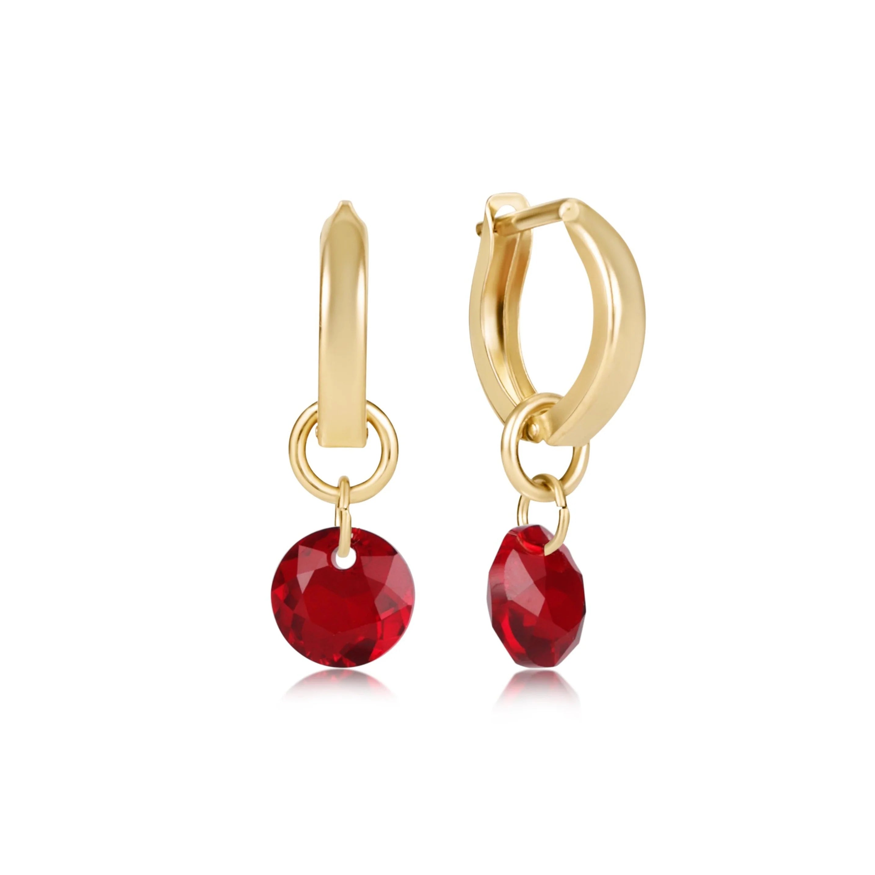 Reflection Huggie Hoop Earrings