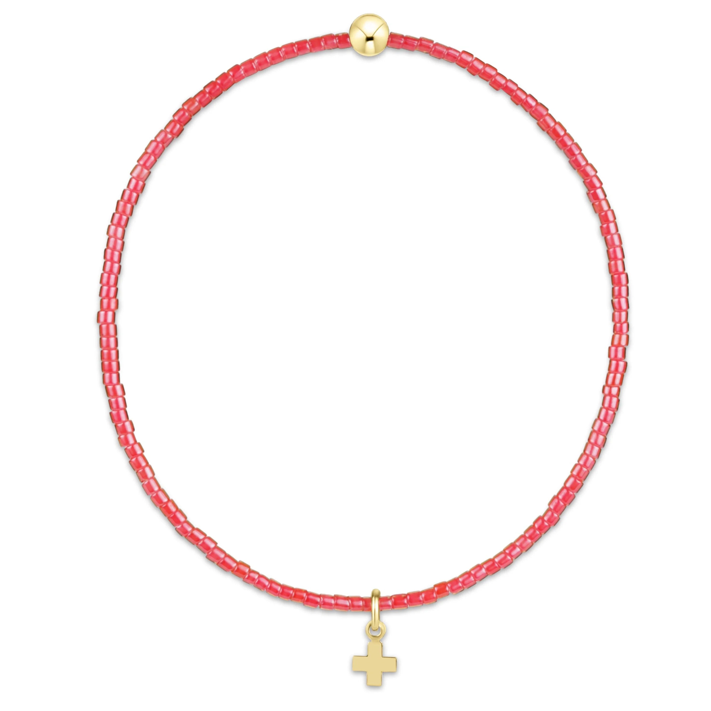 Hope Classic Bracelet with Signature Cross Small Gold Charm