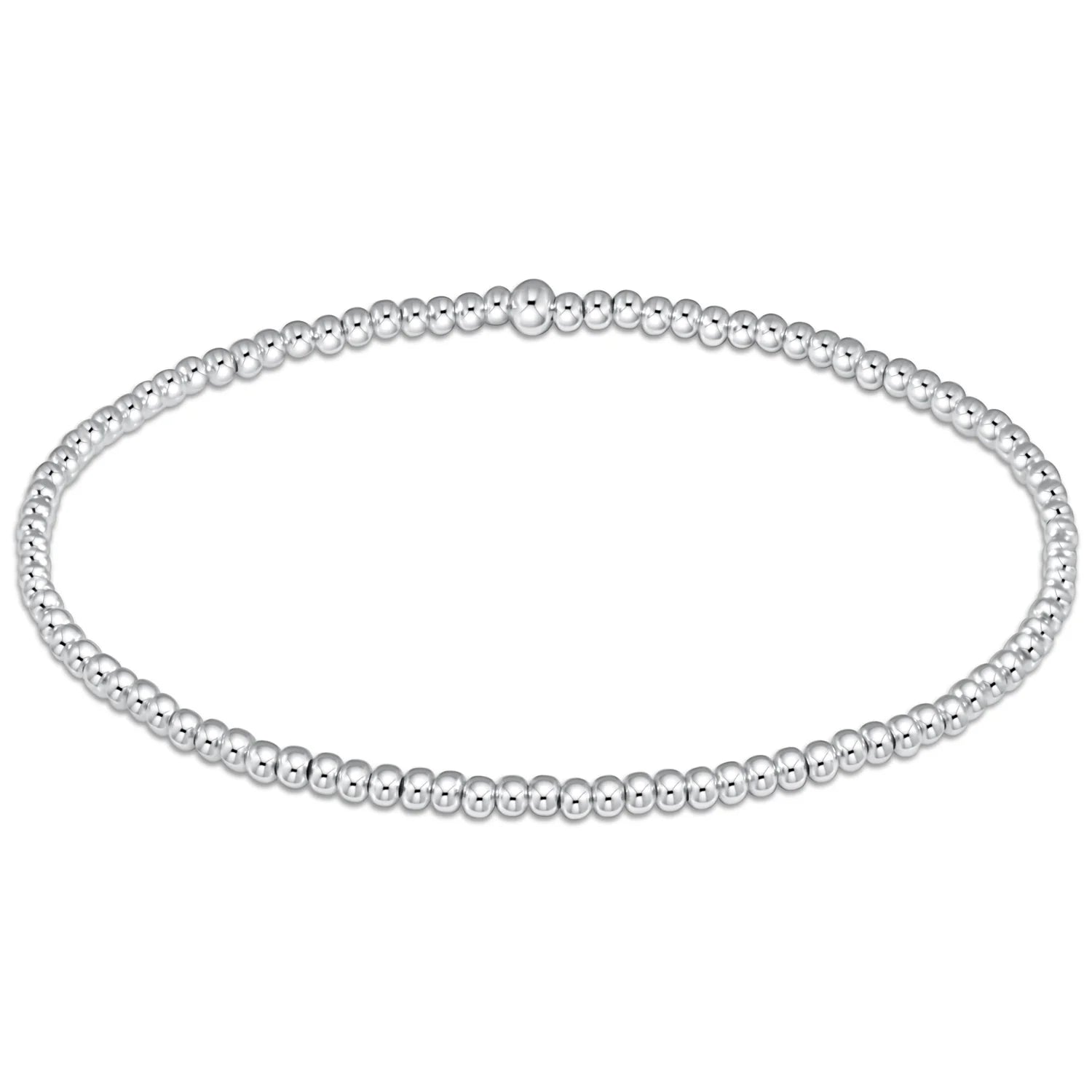 Extends Classic Sterling Bead Bracelets (2mm-5mm)