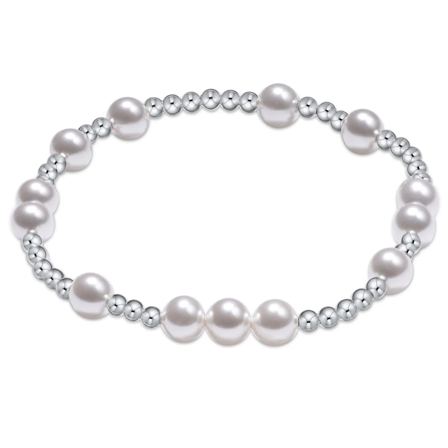 Extends Hope Unwritten Sterling Pearl Bead Bracelet (4mm-6mm)