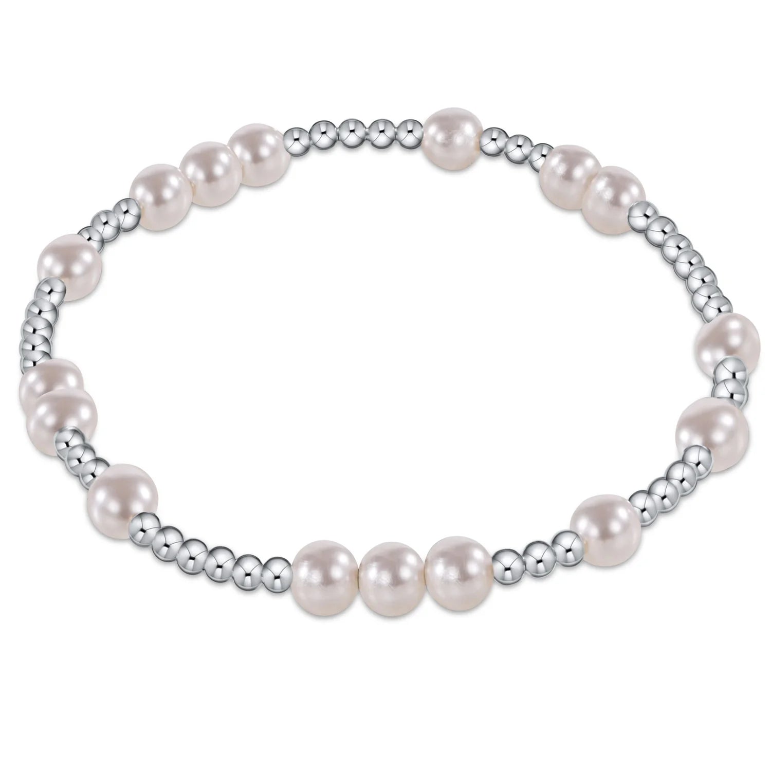 Extends Hope Unwritten Sterling Pearl Bead Bracelet (4mm-6mm)