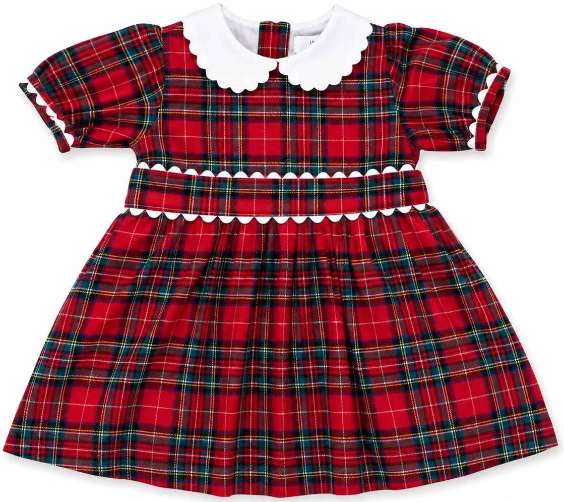 Mila Red Plaid Dress