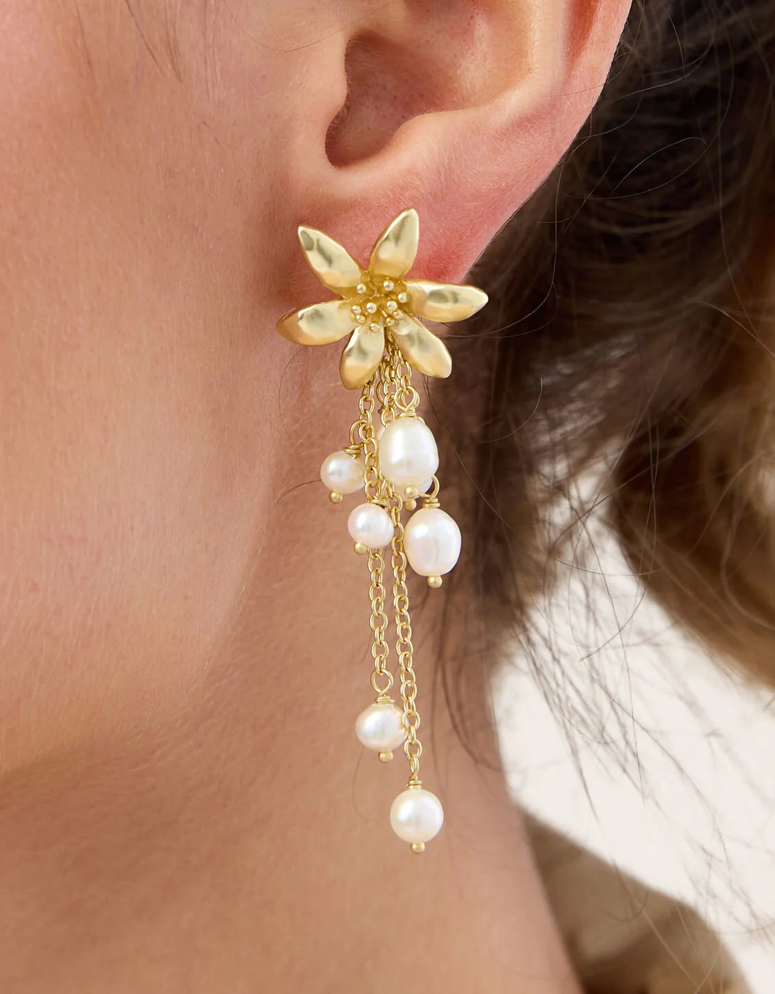 Spartina 449 | River Lily Dangle Pearl Earrings