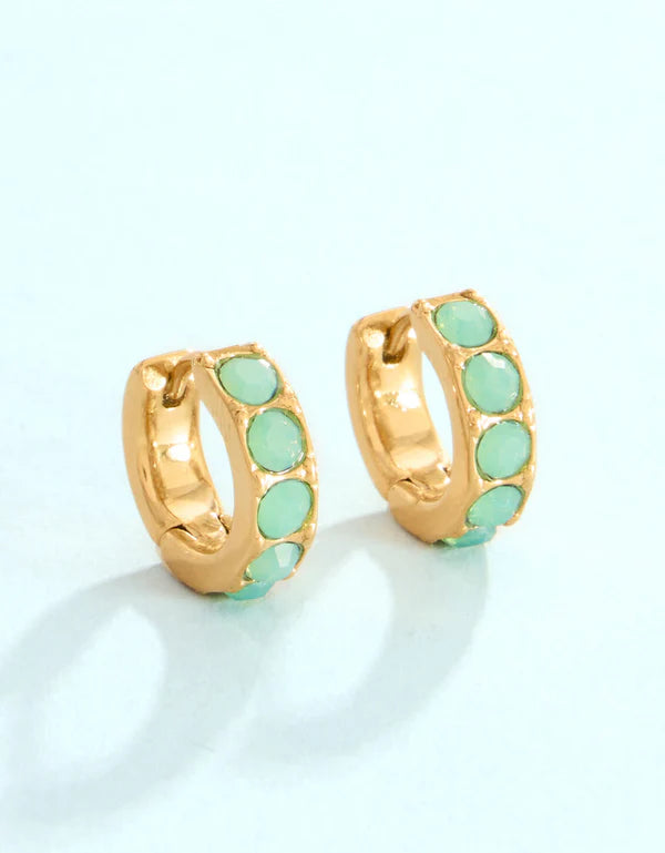 Spartina | Ardsley Gem Hoop Earrings Teal