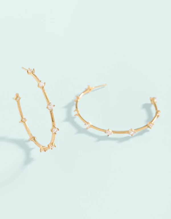 Spanish Wells Hoop Earrings 25mm