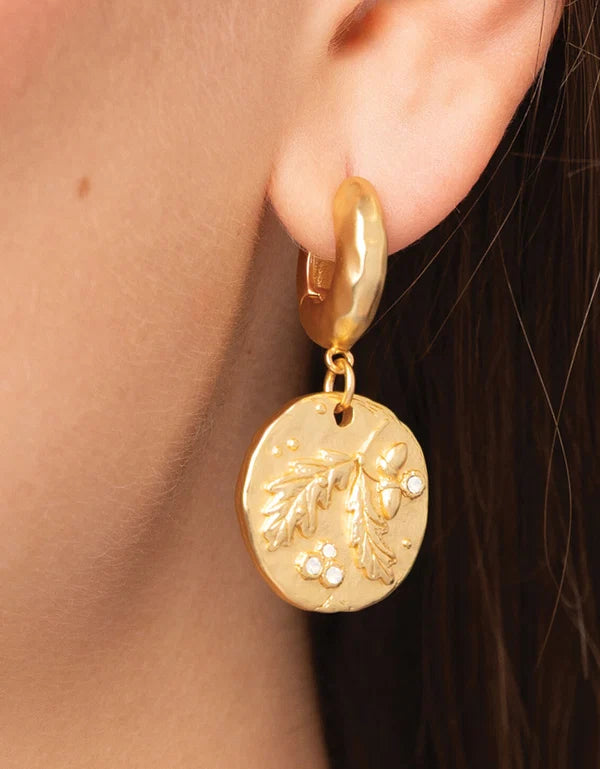 Southern Oaks Earrings Gold