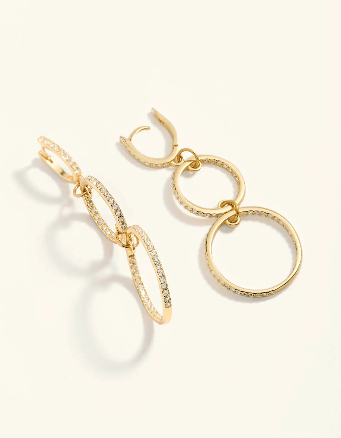 Dazzle Ring Earrings Crystal