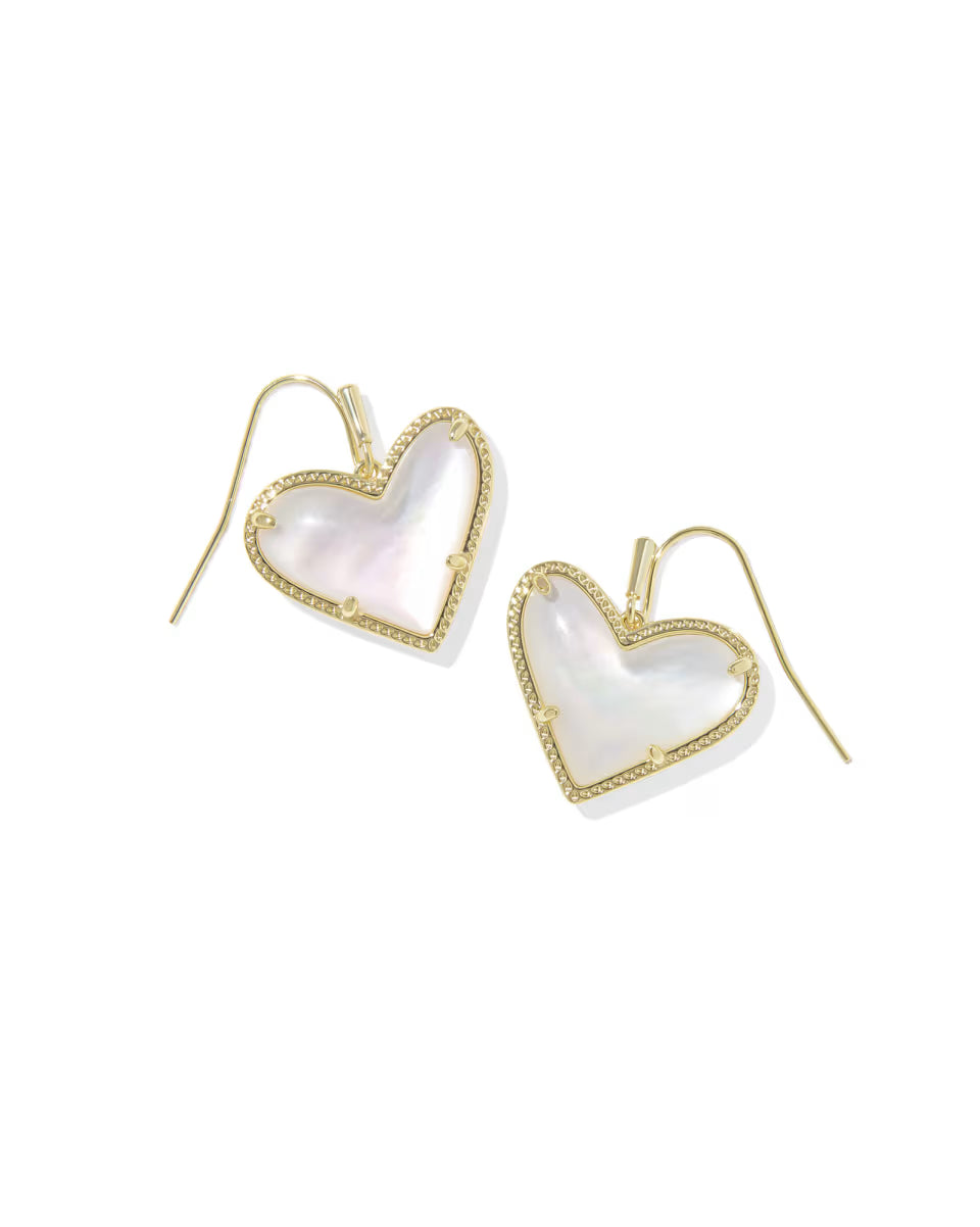 Kendra Scott | Ari Heart Statement Drop Earring Ivory Mother of Pearl