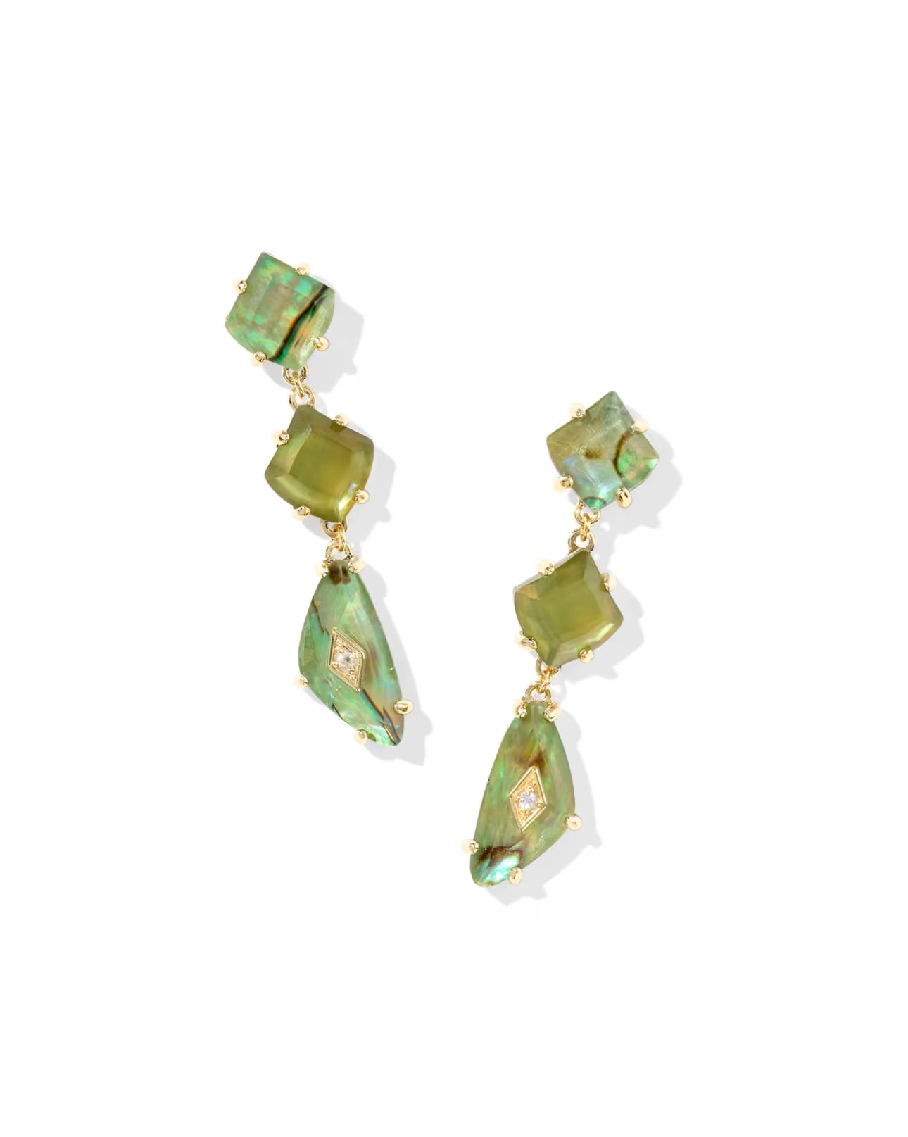 Kendra Scott | Bianca Linear Bar Earring Green