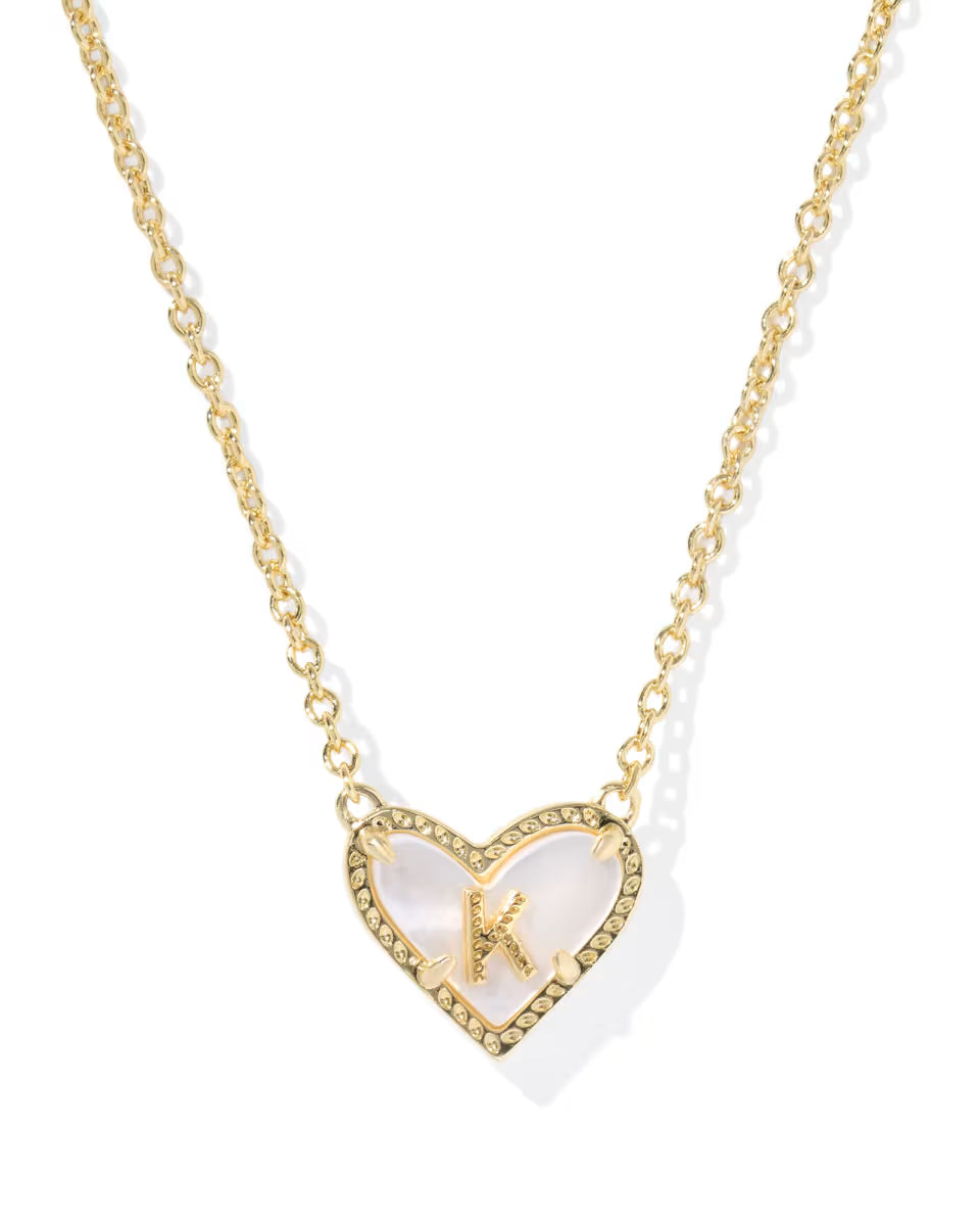 Kendra Scott | Heart Letter Pendant Necklace