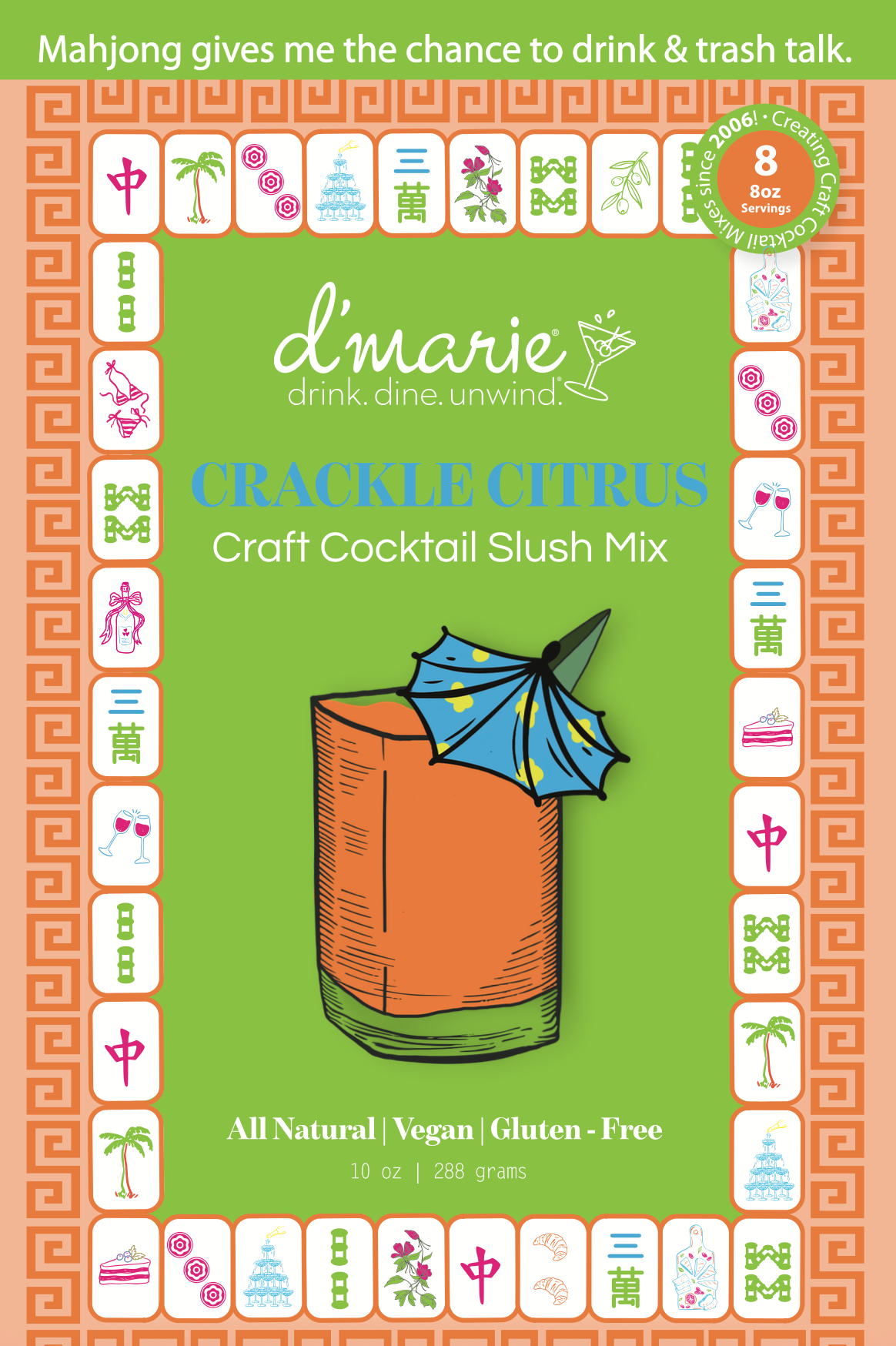 Crackle Citrus Ready to Freeze Drink Pouch
