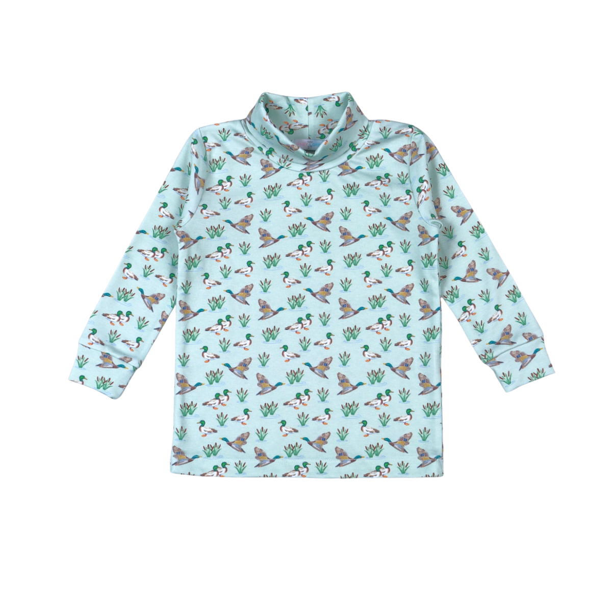 Mallard Ducks Pima Turtleneck