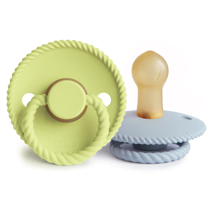Mushie Frigg Rope Natural Pacifier 2-Pack