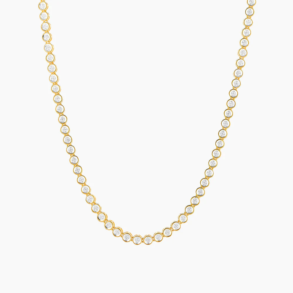 Waterproof Diamond Essential Tennis Necklace