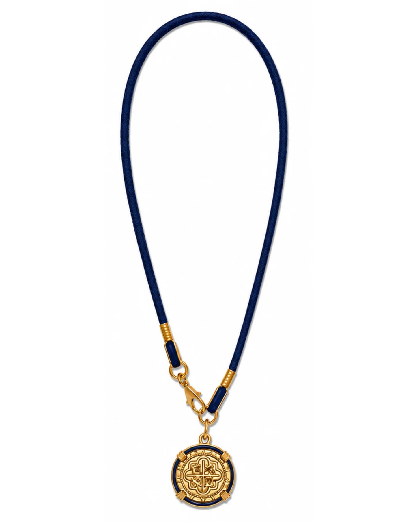 The Navigator Gold Coin Necklace on Cord