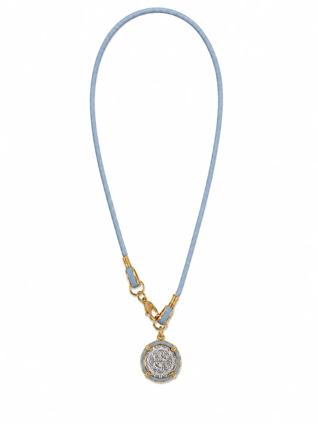 The Navigator Silver Coin Necklace on Cord