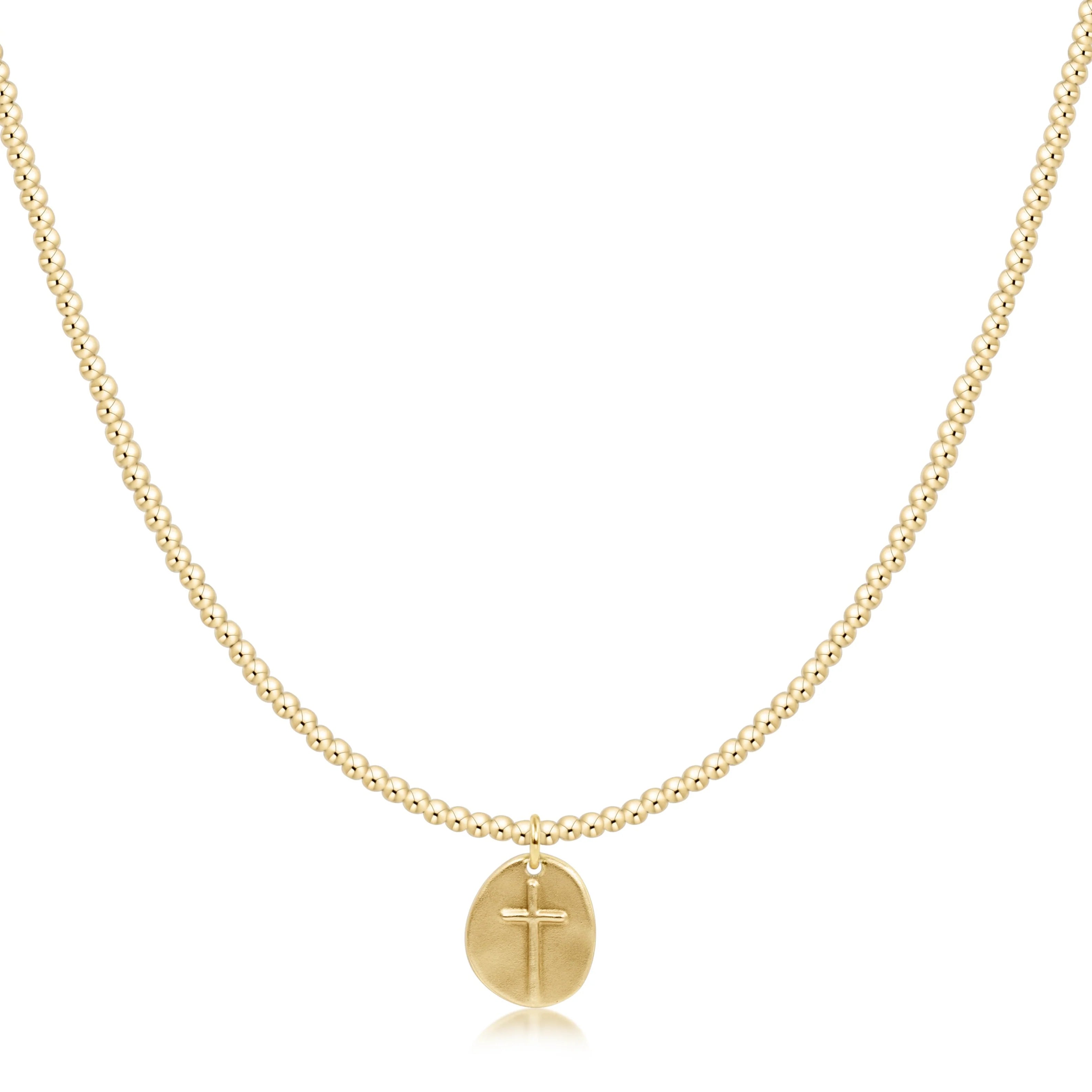 Choker Classic Gold 3mm Bead - Inspire Small Gold Charm