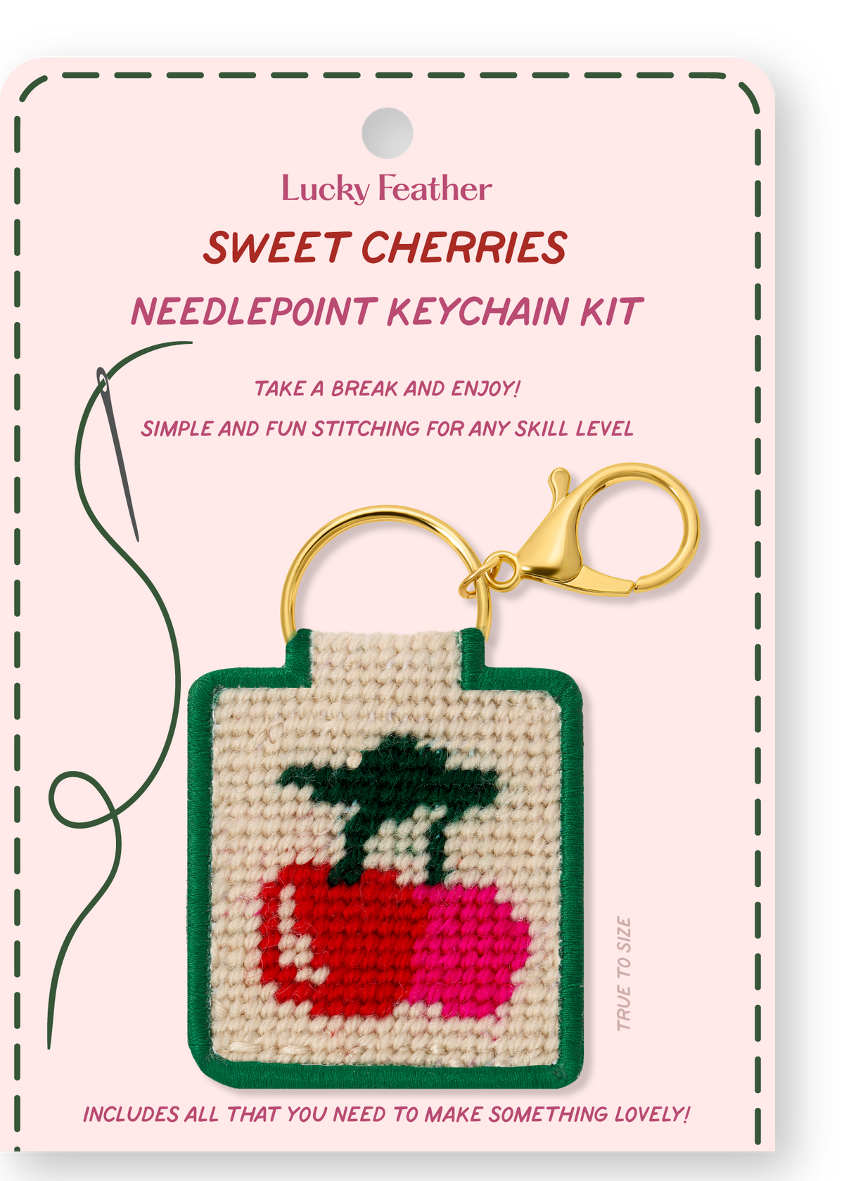 Needlepoint Keychain Kit