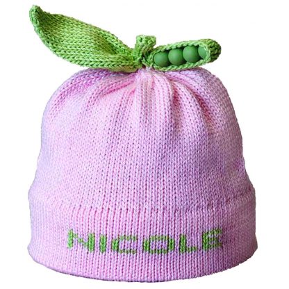Personalized Baby Hand Knit Hat