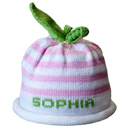 Personalized Baby Hand Knit Hat