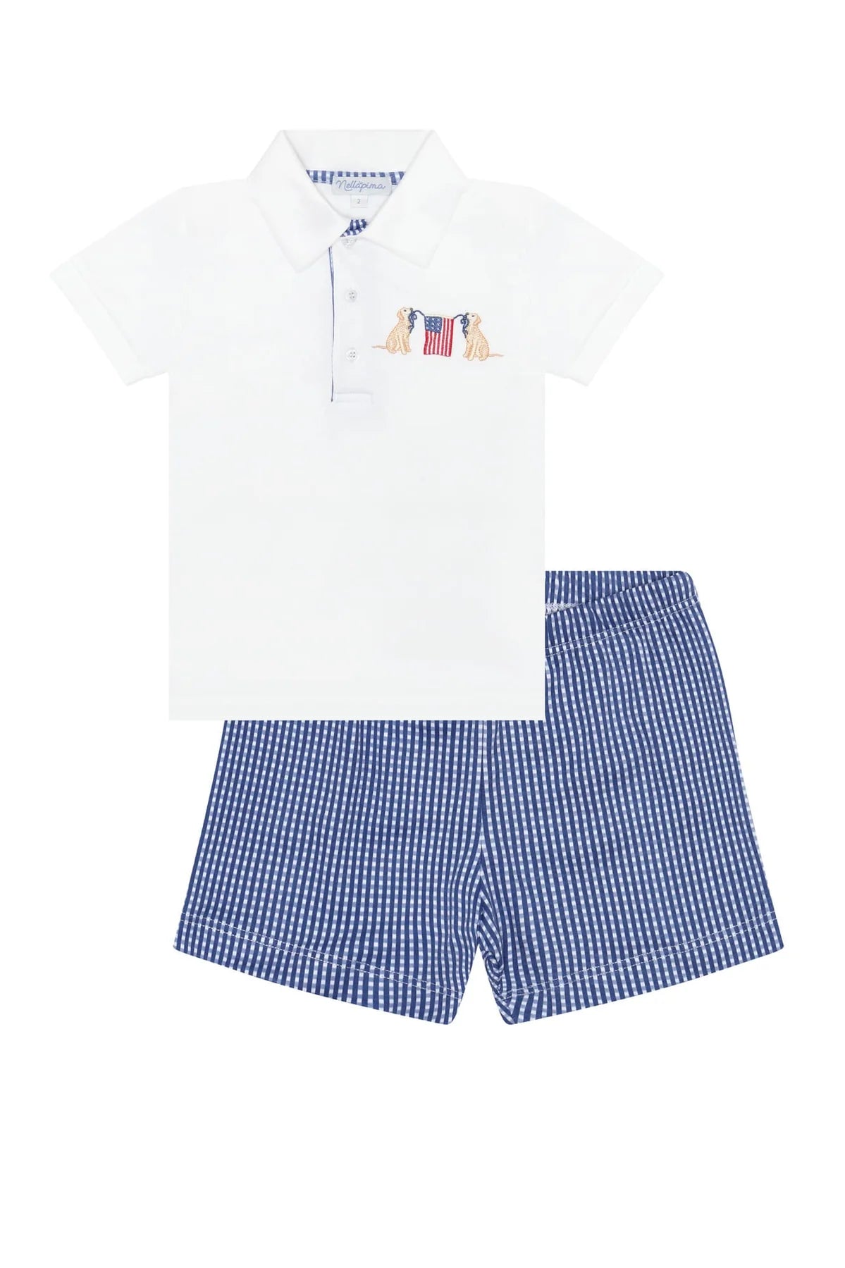 American Pups Boys Blue Short Set