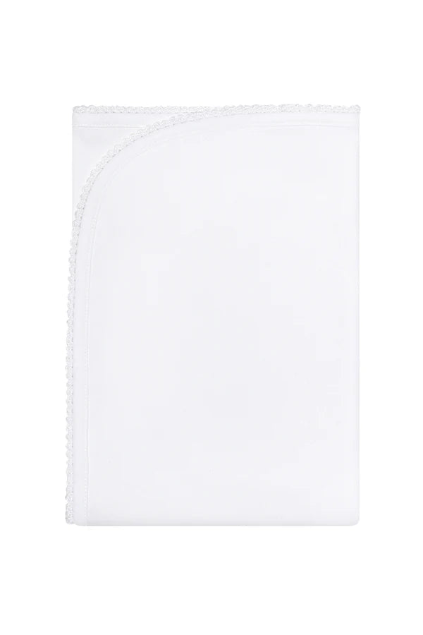 Nellapima | White Crochet Baby Blanket