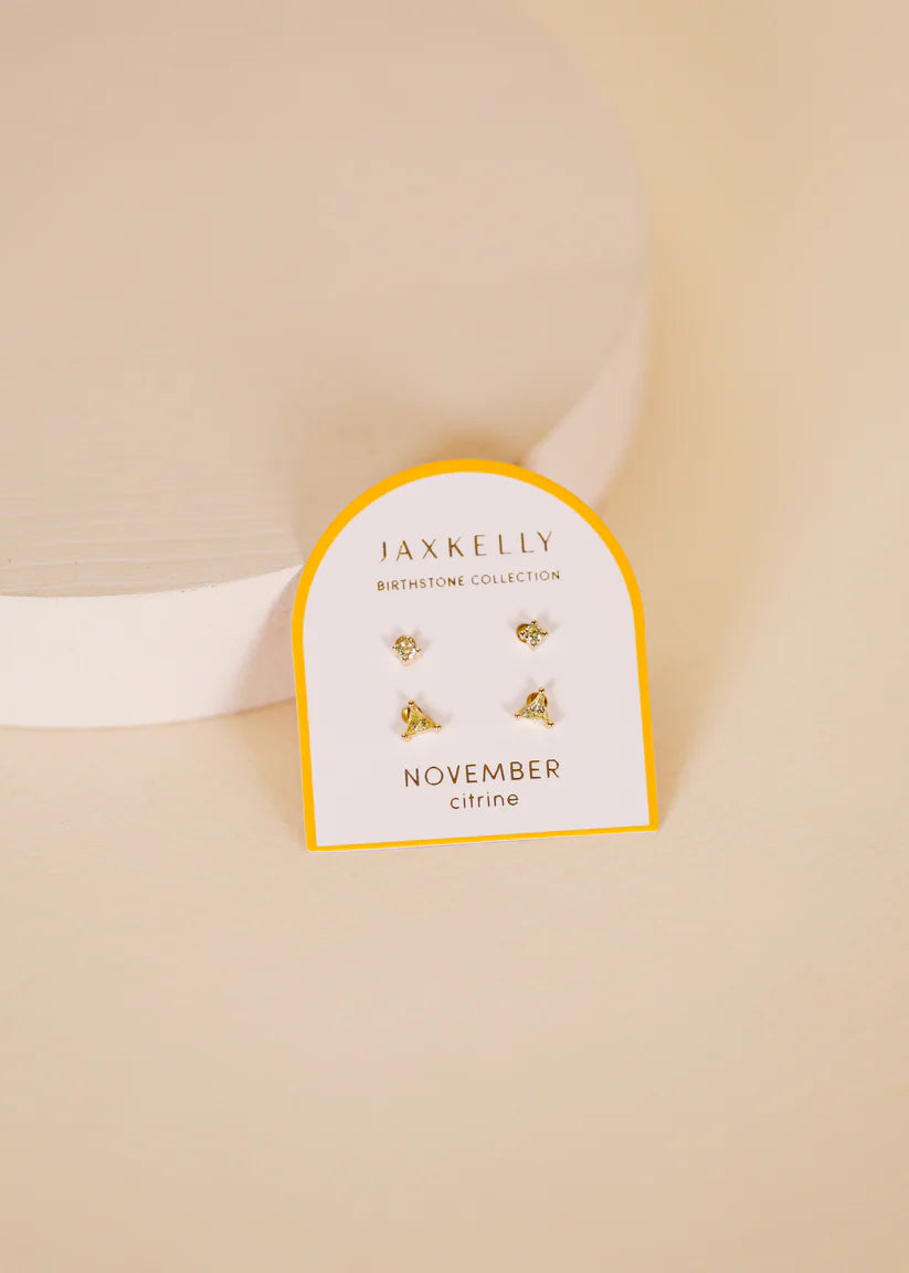 JAXKELLY || Birthstone Earrings