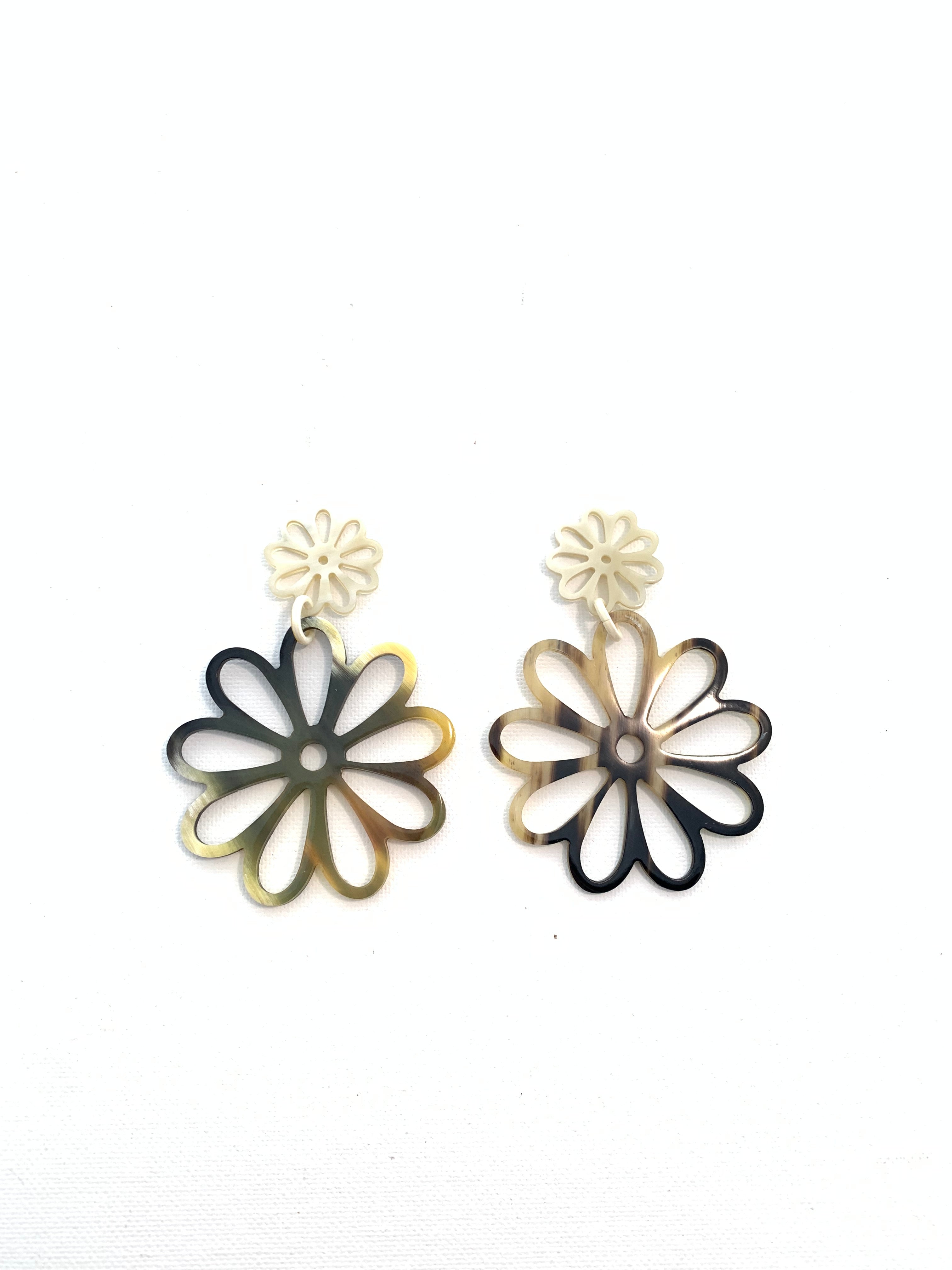 Dahlia Flower Earrings