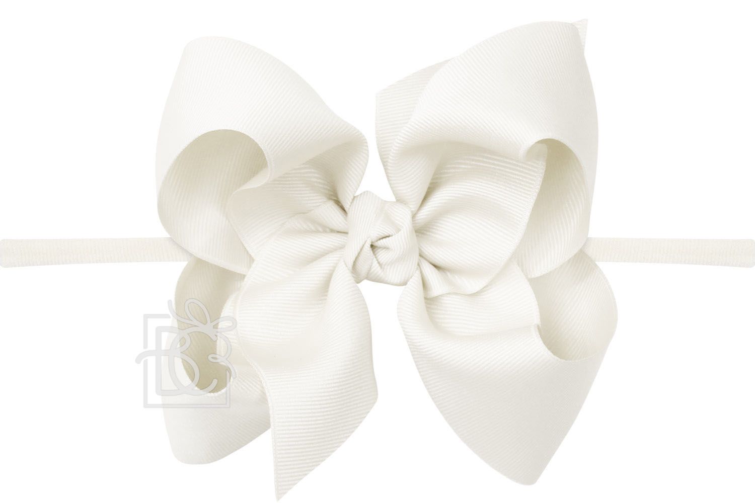 Pantyhose Headband with Classic Signature Grosgrain Bow - 3.5" Medium