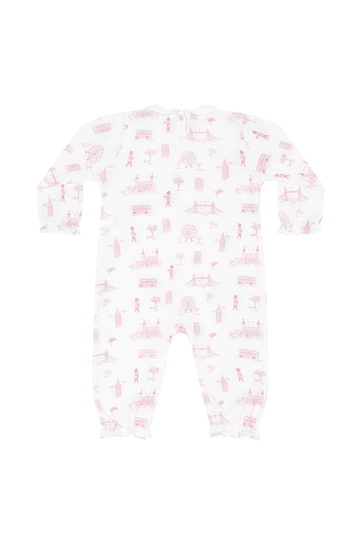London Toile Long Sleeve Romper