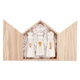 Ceramic Figurine in Pine Keepsake Box - Three Kings