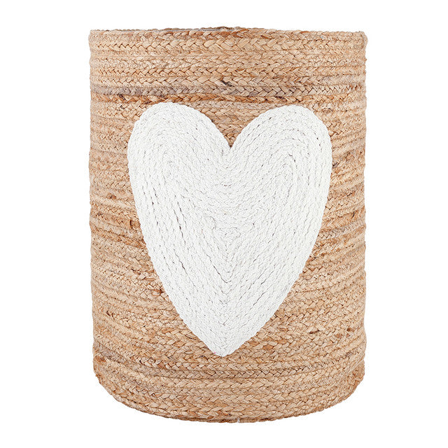 Heart Jute Basket