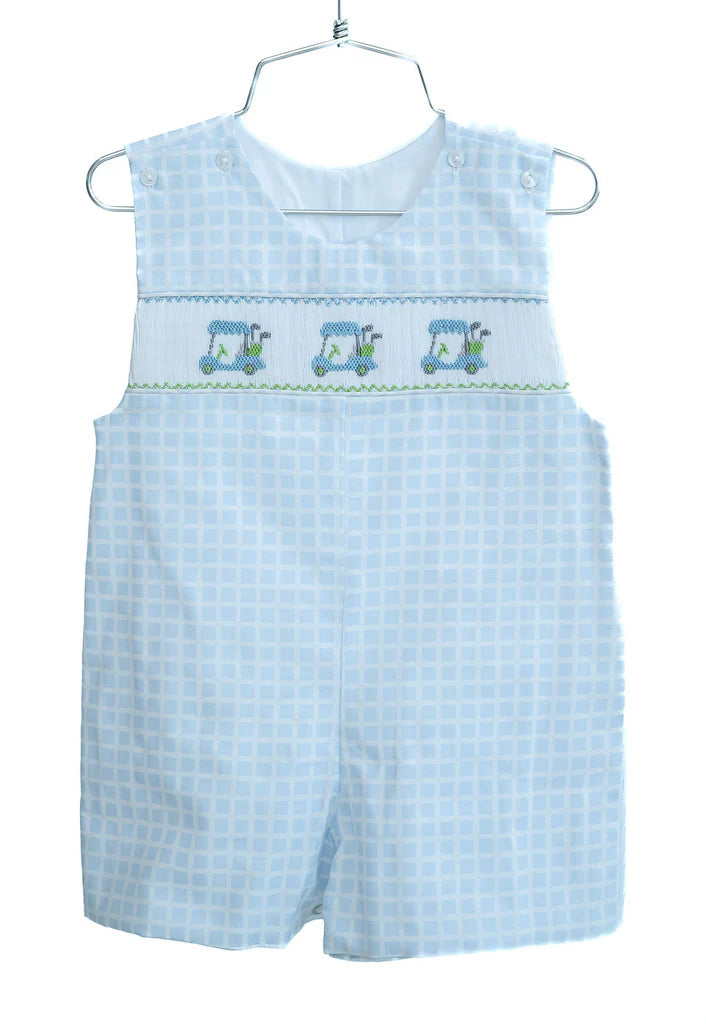 Blue Golf Smocked Benjamin JonJon